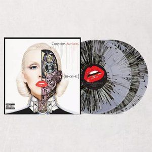 Christina Aguilera Bionic Limited 3XLP Clear Black Gray Splatter Vinyl Record